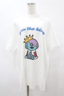 画像1: NieR Clothing / KING ONE君 CUTSEW【I’m the king】  白 H-25-08-14-024-PU-TO-KB-ZH