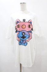 画像1: NieR CLOTHING / トレバコラボoneくんカットソー  白 H-25-08-14-025-PU-TO-KB-ZT375 (1)