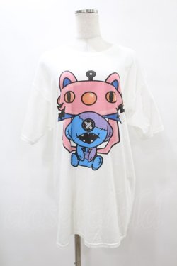 画像1: NieR Clothing / トレバコラボoneくんカットソー  白 H-25-08-14-025-PU-TO-KB-ZH