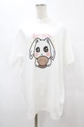 NieR Clothing / プリント半袖CUTSEW XL 白 H-25-08-14-027-PU-TO-KB-ZH