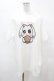 画像1: NieR Clothing / プリント半袖CUTSEW XL 白 H-25-08-14-027-PU-TO-KB-ZH (1)