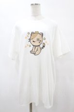 画像1: NieR CLOTHING / プリント半袖CUTSEW XL 白 H-25-08-14-029-PU-TO-KB-ZT375 (1)