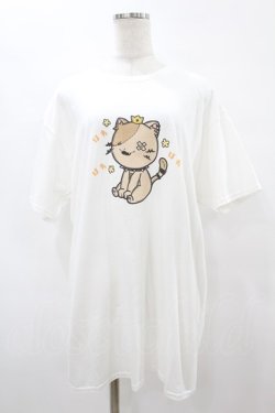 画像1: NieR Clothing / プリント半袖CUTSEW XL 白 H-25-08-14-029-PU-TO-KB-ZH