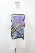 NieR Clothing / プリントCOTTON CUTSEW  白 H-25-08-14-031-PU-TO-KB-ZH