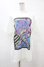 画像1: NieR CLOTHING / プリントCOTTON CUTSEW  白 H-25-08-14-031-PU-TO-KB-ZT376 (1)