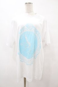 NieR Clothing / プリント半袖CUTSEW XL 白 H-25-08-14-032-PU-TO-KB-ZH