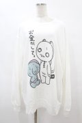 NieR Clothing / プリントSWEAT  2XL 白 H-25-08-14-033-PU-TO-KB-ZH