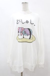 NieR Clothing / プリントSWEAT  2XL 白 H-25-08-14-034-PU-TO-KB-ZH
