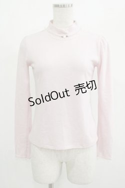 画像1: MILK / ローズハイネックトップス  ピンク H-25-08-15-044-ML-TO-KB-ZH