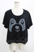 Candy Stripper / PEPEフェイスTシャツ  黒 H-25-08-15-046-PU-TO-KB-ZH