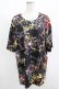 画像1: NieR Clothing / プリント半袖CUTSEW  黒 H-25-08-15-047-PU-TO-KB-ZH (1)