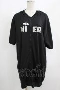 NieR Clothing / 半袖ZIPパーカー  黒 H-25-08-15-048-PU-TO-KB-ZH