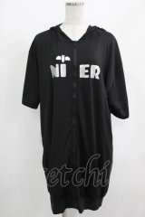 NieR Clothing / 半袖ZIPパーカー  黒 H-25-08-15-048-PU-TO-KB-ZH
