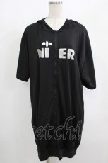 画像1: NieR CLOTHING / 半袖ZIPパーカー  黒 H-25-08-15-048-PU-TO-KB-ZT160 (1)
