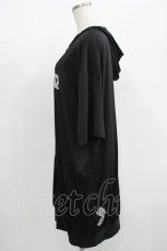画像2: NieR CLOTHING / 半袖ZIPパーカー  黒 H-25-08-15-048-PU-TO-KB-ZT160 (2)