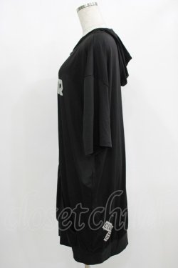 画像2: NieR Clothing / 半袖ZIPパーカー  黒 H-25-08-15-048-PU-TO-KB-ZH