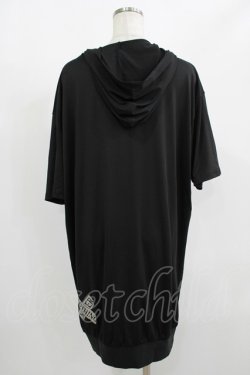 画像3: NieR Clothing / 半袖ZIPパーカー  黒 H-25-08-15-048-PU-TO-KB-ZH