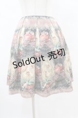 Juliette et Justine / Le monde de l'ange Jupe サイズ2 ボワ・ドゥ・ローズ【チャコール×ピンク】 H-25-08-15-1049-CL-SK-NS-ZH