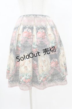 画像1: Juliette et Justine / Le monde de l'ange Jupe サイズ2 ボワ・ドゥ・ローズ【チャコール×ピンク】 H-25-08-15-1049-CL-SK-NS-ZH