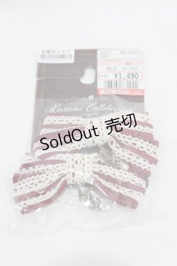 画像1: Kurumi Collaboration / ヘアクリップ  ワイン H-25-08-15-1005-0-AC-NS-ZH