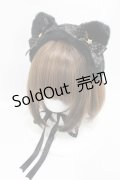 Angelic Pretty / Starry Catヘッドドレス  ブラック H-25-08-15-1006-AP-AC-NS-ZH