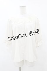 m petit by misako / NINA'Sコラボブラウス L 生成り H-25-08-15-1063-LO-BL-NS-ZH