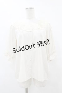 m petit by misako / NINA'Sコラボブラウス L 生成り H-25-08-15-1063-LO-BL-NS-ZH