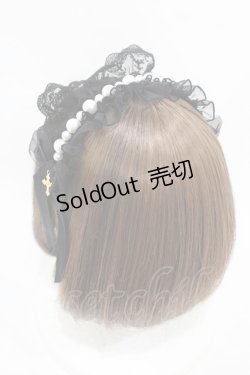 画像2: Angelic Pretty / Holy Pearl ヘッドドレス  ブラック H-25-08-15-1010-AP-AC-NS-ZH