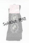 m petit by misako / ECAMOVKバラレースソックス  ブラック H-25-08-15-1021-LO-ZA-NS-ZH