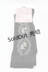 m petit by misako / ECAMOVKバラレースソックス  ブラック H-25-08-15-1021-LO-ZA-NS-ZH
