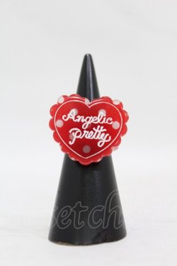 画像1: Angelic Pretty / DotスカラップHeartリング  レッド H-25-08-15-1024-AP-AC-NS-ZH