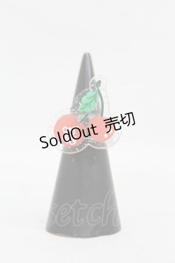 画像1: Angelic Pretty / Creamy Cherryリング  クリア/レッド H-25-08-15-1026-AP-AC-NS-ZH