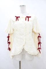 Hoshibako Works / 西洋人形魔法　ブラウス M アイボリー/ワイン H-25-08-15-1031-0-BL-NS-ZH