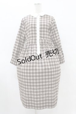 画像1: Fi.n.t / クレリックロングシャツワンピース Free ブラウン H-25-08-15-1036-CA-OP-NS-ZH