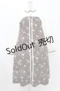 axes femme / ビスチェ切替Aライン花柄ワンピース M ブラウン H-25-08-15-1037-AX-OP-NS-ZH