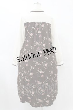 画像2: axes femme / ビスチェ切替Aライン花柄ワンピース M ブラウン H-25-08-15-1037-AX-OP-NS-ZH