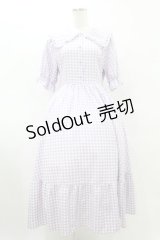 m petit by misako / AM*ギンガムCHKワンピース L ラベンダー H-25-08-15-1040-LO-OP-NS-ZH