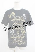 MILKBOY / プリントTee S ブラック×ゴールド H-25-08-15-052-MB-TO-KB-ZH