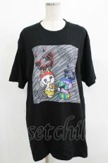 画像1: NieR CLOTHING / プリント半袖CUTSEW XL 黒 H-25-08-15-053-PU-TO-KB-ZT161 (1)