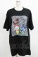 画像1: NieR Clothing / プリント半袖CUTSEW XL 黒 H-25-08-15-053-PU-TO-KB-ZH (1)