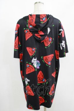 画像3: NieR Clothing / 半袖プルパーカー  黒 H-25-08-15-055-PU-TO-KB-ZH