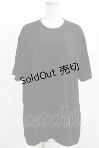 NieR Clothing / プリントCOTTON CUTSEW XL 黒 H-25-08-15-058-PU-TO-KB-ZT164