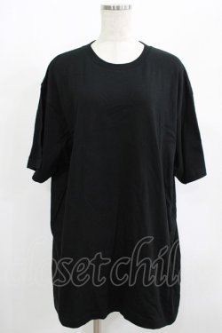 画像1: NieR Clothing / プリントCOTTON CUTSEW XL 黒 H-25-08-15-058-PU-TO-KB-ZH