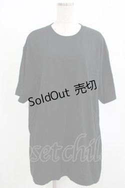 画像1: NieR Clothing / プリントCOTTON CUTSEW XL 黒 H-25-08-15-058-PU-TO-KB-ZT164