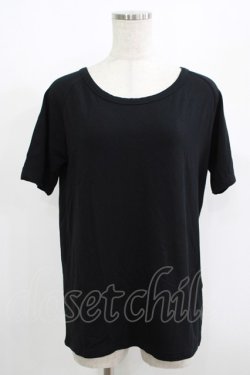 画像1: GLAD NEWS / バックプリントTシャツ  黒 H-25-08-15-059-GL-TO-KB-ZH