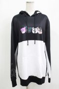 NieR Clothing / プリントプルパーカー  黒×白 H-25-08-15-064-PU-TO-KB-ZH