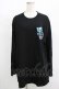 画像1: NieR Clothing / ONE君ポイントロングカットソー  黒 H-25-08-15-066-PU-TO-KB-ZH (1)
