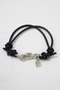 MILKBOY / LEATHER＆CHAINブレス  ブラック×シルバー H-25-08-15-078-MB-AC-KB-ZH