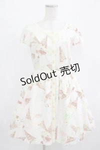MILK / ICE CREAMドレス  メープルバニラプリント H-25-08-15-008-ML-OP-KB-ZH
