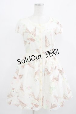 画像1: MILK / ICE CREAMドレス  メープルバニラプリント H-25-08-15-008-ML-OP-KB-ZH